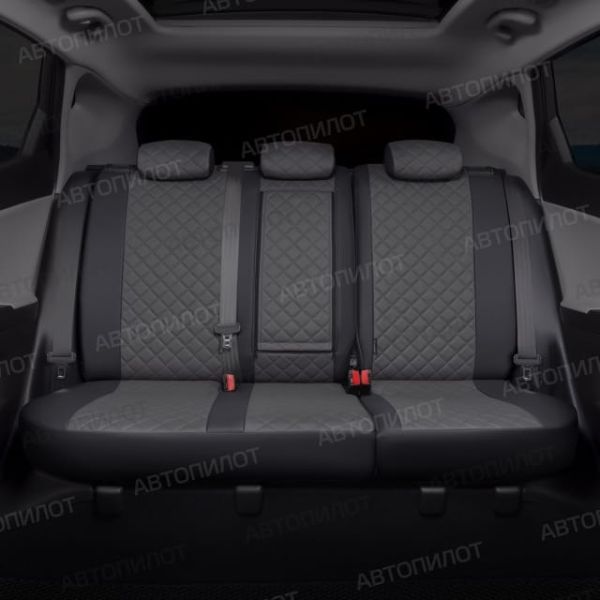 Чехлы Автопилот Экокожа Ромб на Citroen Jumper 3-х местный Чехлы Автопилот Экокожа Ромб на Citroen Jumper 3-х местный