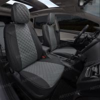 Чехлы Автопилот Экокожа Ромб на Citroen Jumper 3-х местный Чехлы Автопилот Экокожа Ромб на Citroen Jumper 3-х местный