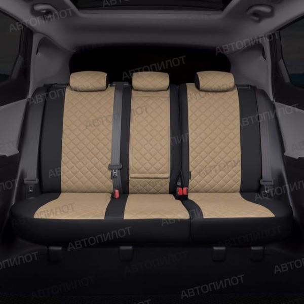 Чехлы Автопилот Экокожа Ромб на Citroen Jumper 3-х местный Чехлы Автопилот Экокожа Ромб на Citroen Jumper 3-х местный