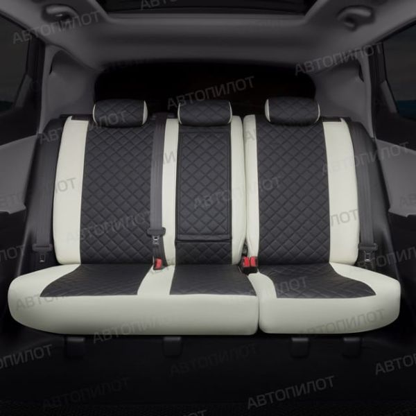 Чехлы Автопилот Экокожа Ромб на Citroen Jumper 3-х местный Чехлы Автопилот Экокожа Ромб на Citroen Jumper 3-х местный