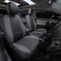 Чехлы Автопилот Экокожа Ромб на Citroen Jumper 3-х местный Чехлы Автопилот Экокожа Ромб на Citroen Jumper 3-х местный