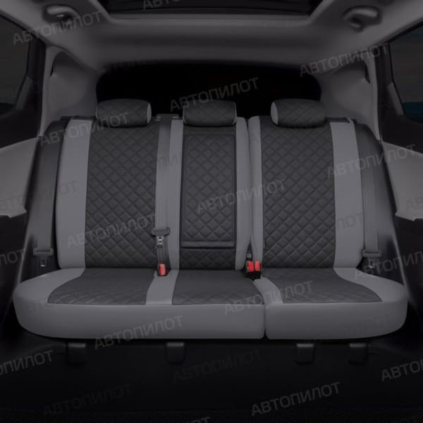 Чехлы Автопилот Экокожа Ромб на Citroen Jumper 3-х местный Чехлы Автопилот Экокожа Ромб на Citroen Jumper 3-х местный