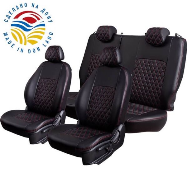 Чехлы Экокожа Турин Ромб на Hyundai i40 2012-2019 г.в. Чехлы Экокожа Турин Ромб на Hyundai i40 2012-2019 г.в.