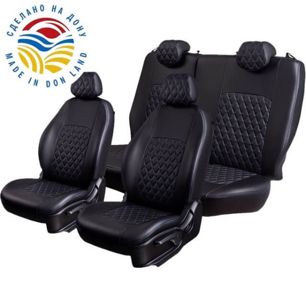 Чехлы Экокожа Турин Ромб на Hyundai i40 2012-2019 г.в. Чехлы Экокожа Турин Ромб на Hyundai i40 2012-2019 г.в.